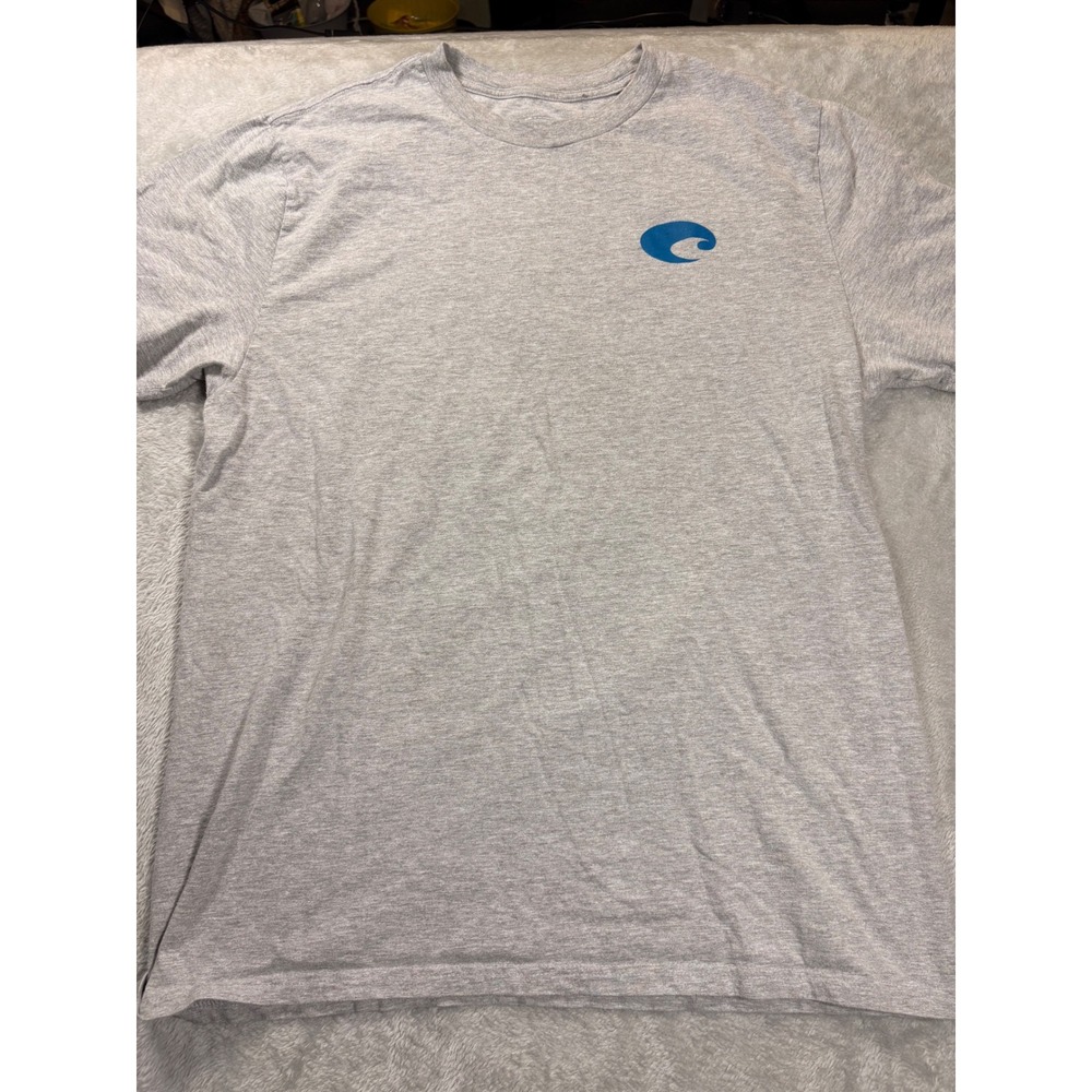 Costa Del Mar Men's Large Gray Graphic Tee